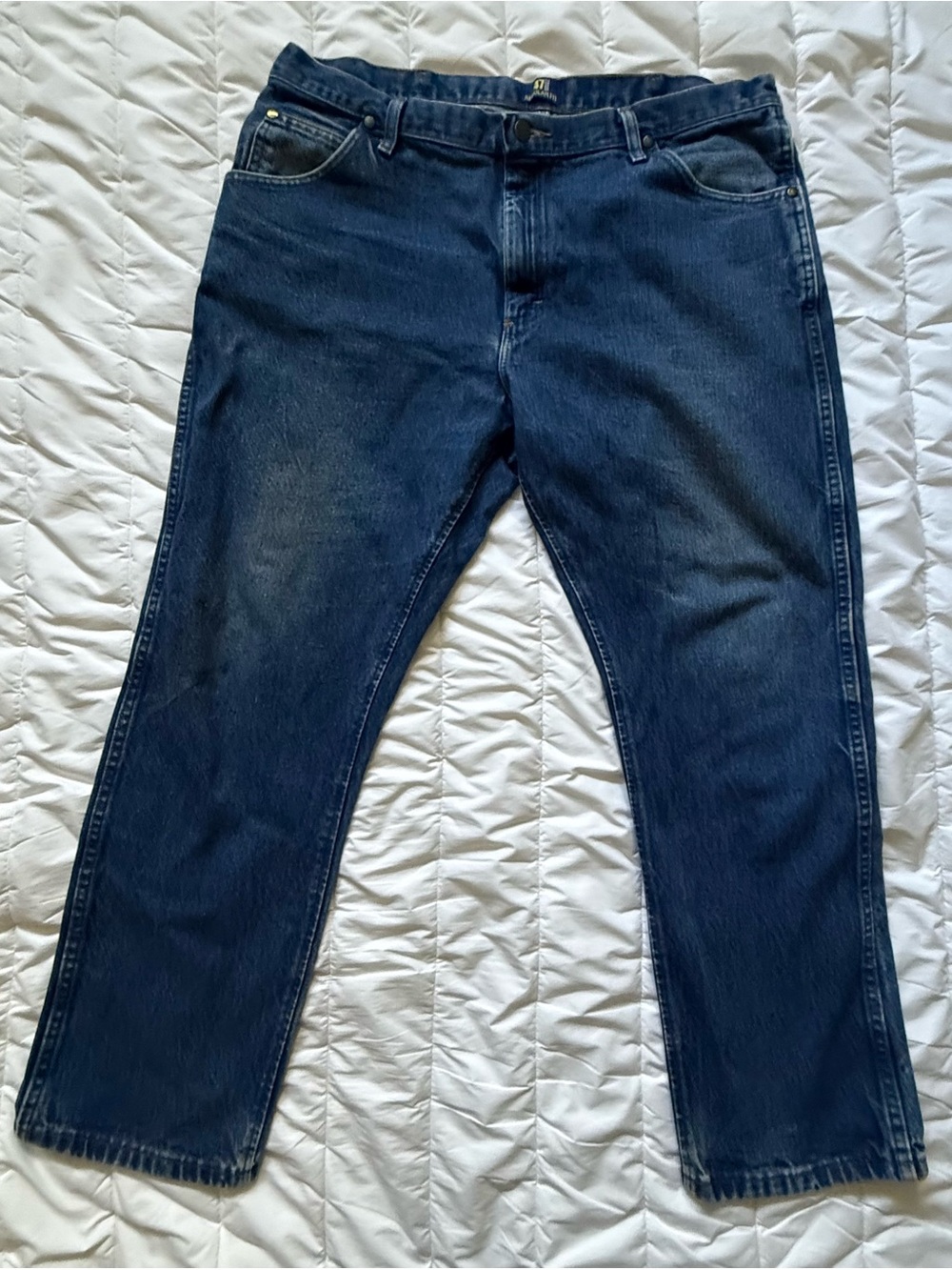 Men's Wrangler 47’s Blue Straight-Leg Jeans